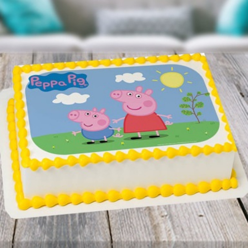 Peppa Pig Photo Cake