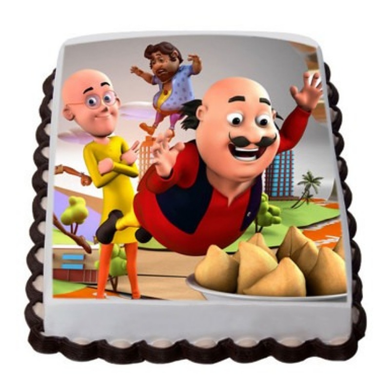 Motu Patlu Photo Cake