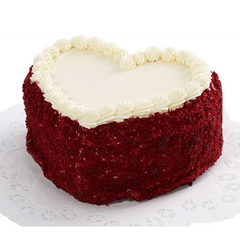 Red Velvet Heart Cake