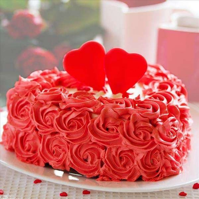 Delicacy Chocolate Heart Shape Cake