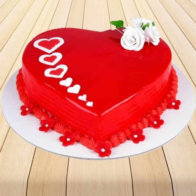 Red Heart Cake