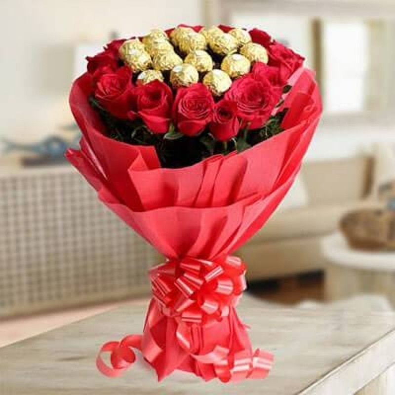 Crazy Red Ferrero Rocher Bouquet