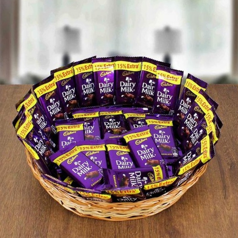 Dairy Milk Chocolate Gift Basket