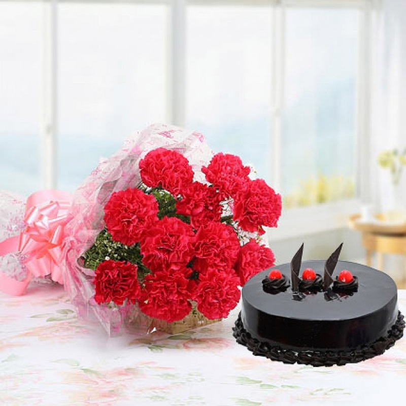 Truffle Cake N Carnations