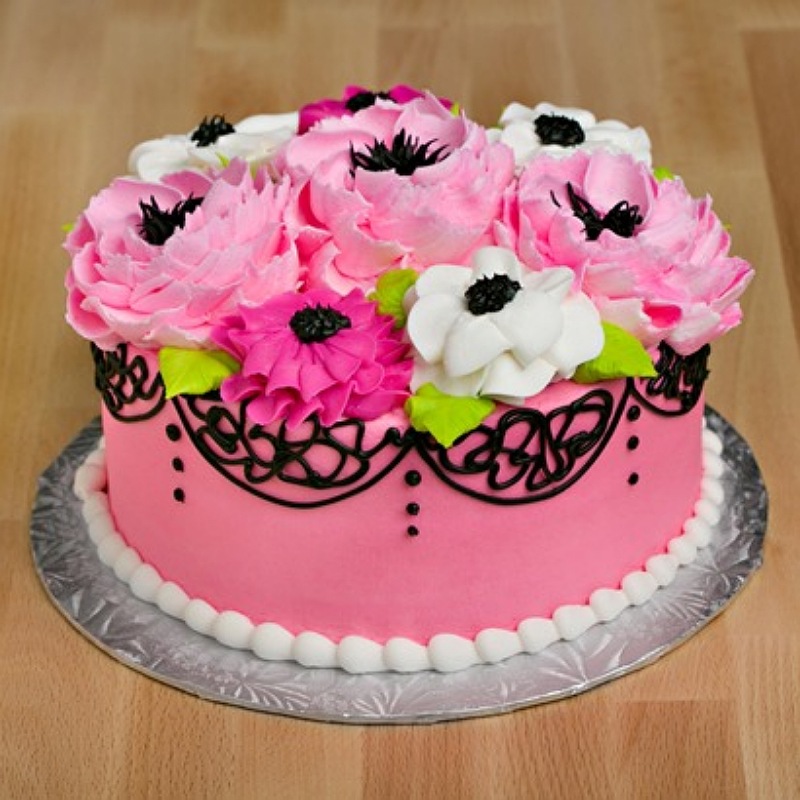 Floral Chocolate Cake