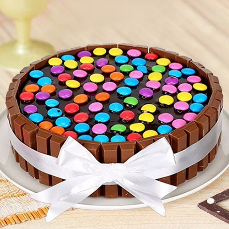 Kitkat Gems Cake