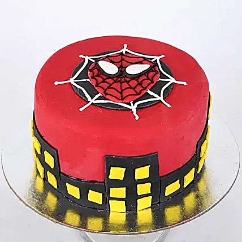 Spiderman Fondant Cake