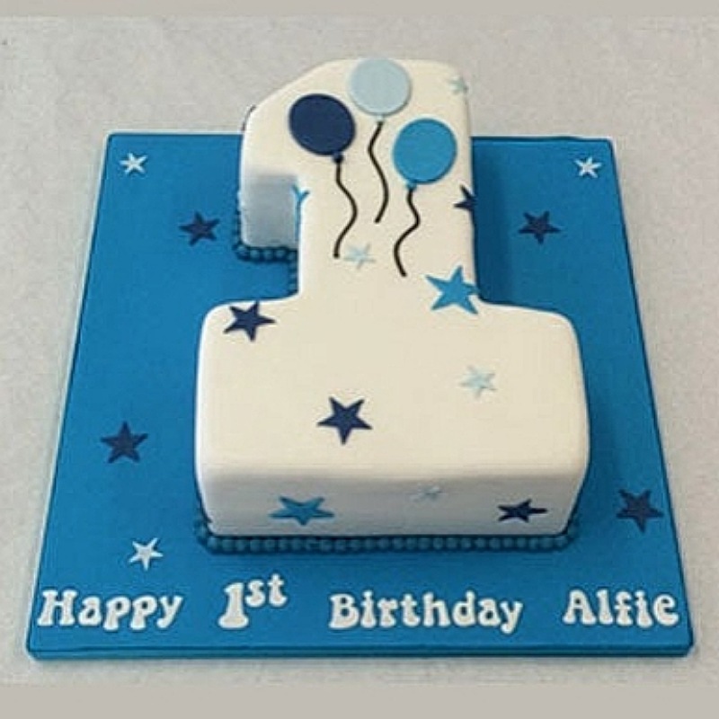 Single Number Fondant Cake