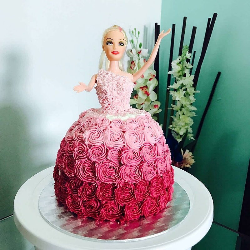 Barbie Doll Cake