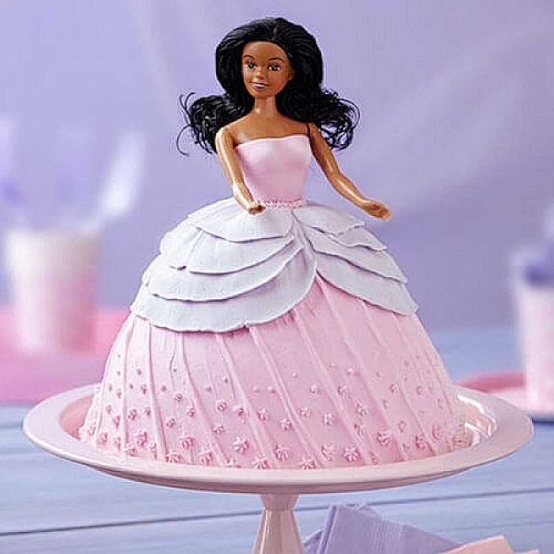 Doll In Pink Dress Cake