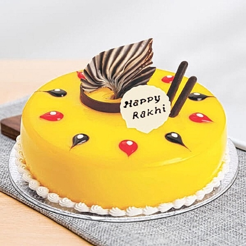 Shop for Fresh Happy Rakhi Fondant Thali Theme Cake online