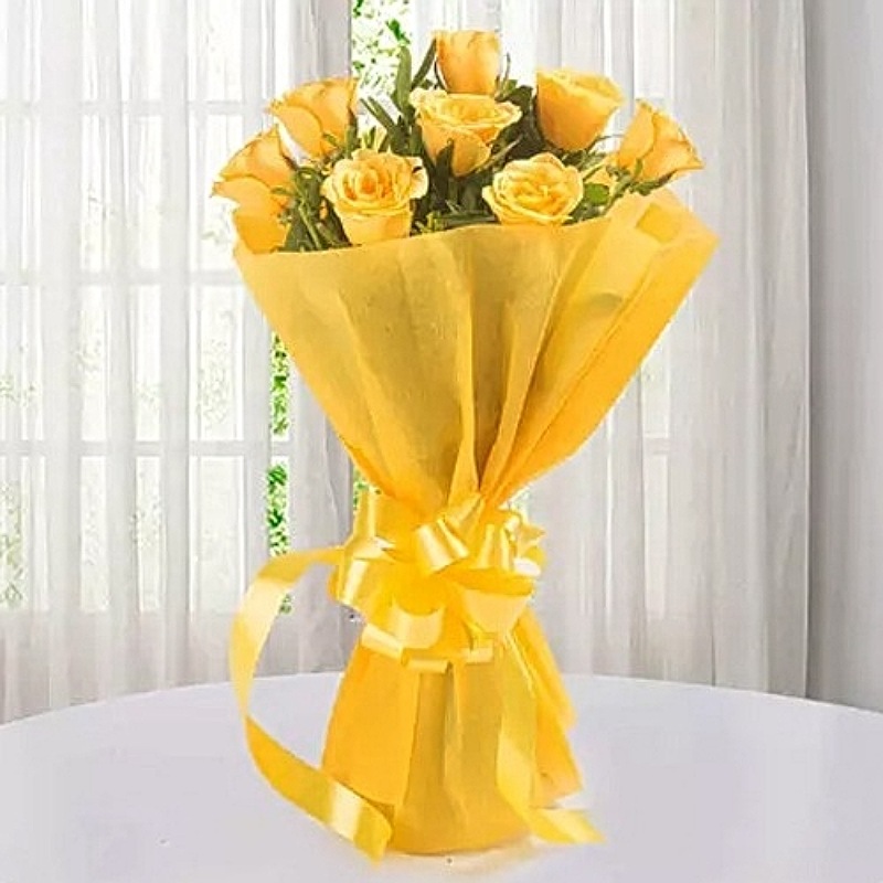 Bright Yellow Roses