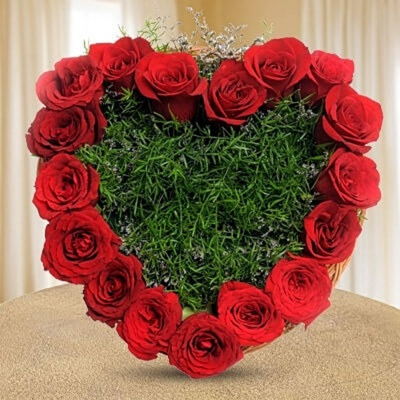 Heart Felt Roses Arrangement