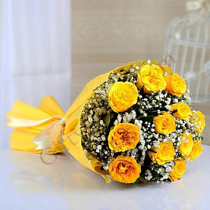 Passionate Yellow Roses