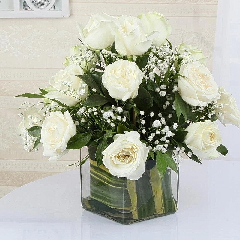 White Roses Arrangement