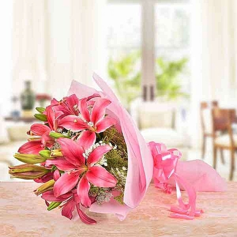 Pink Lily Bouquet