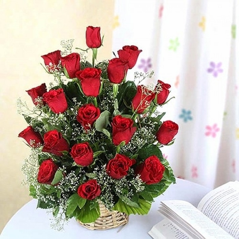 Romantic Rose Basket