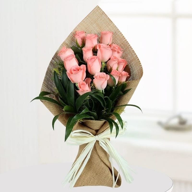 Light Pink Roses Bunch