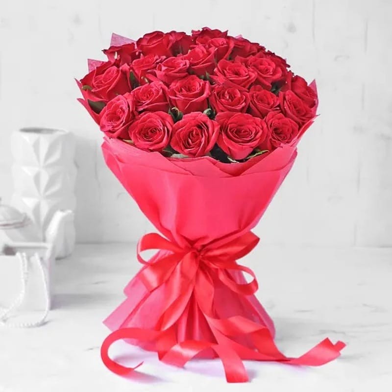 25 Red Roses Bouquet