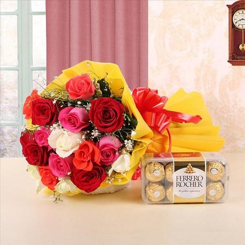 Mix Roses & Rocher