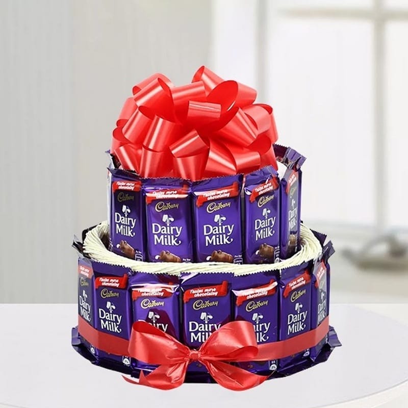 Two Layer Dairy Milk Arrangement