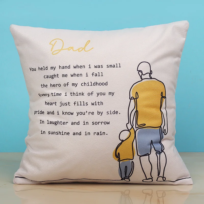 Son-Dad Bond Personalized Cushion