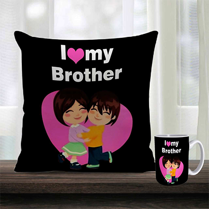 Loving Brother Cushion & Mug